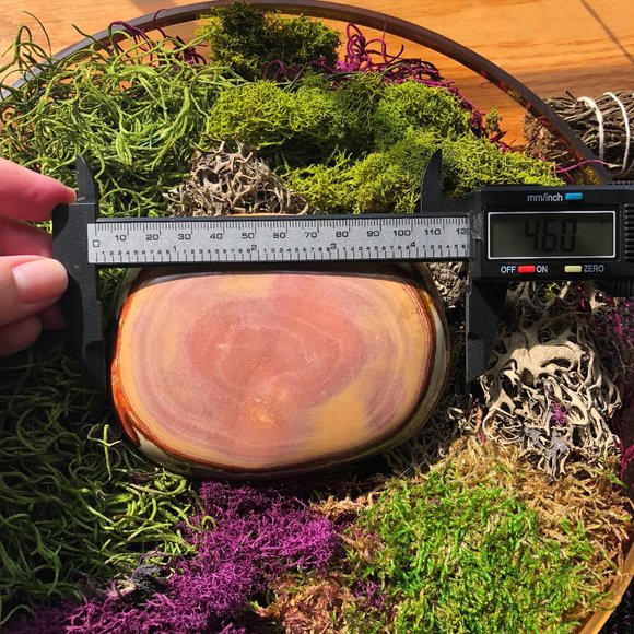 Polychrome Jasper Slice crystal gemstone - Picture 3 of 4